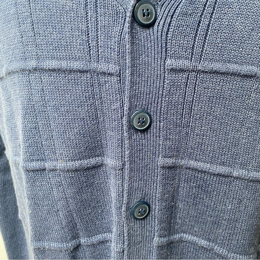 Vintage Ribbed Knit Textured Cardigan - image 4